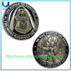 Moneda de policía personalizada con revestimiento de dos tonos de bronce antiguo + plata antigua de 2,25 pulgadas
