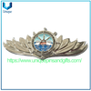 Broche de alfiler de Metal 3D personalizado para solapa, insignia con forma triangular de búho y pulpo brasileño, insignia con cierre de mariposa PMGO SSPGO CBMGO