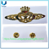 Artesanía de Metal personalizada, alfileres de solapa con logotipo 3D, insignias, uniforme chapado en oro, emblema de embrague de mariposa para seguridad de la Fuerza Aérea de EE. UU.