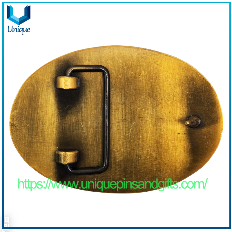 Hebilla de cinturón de metal 3D SFPD de unidad marina de EE. UU., diseño personalizado de alta calidad, con patrones exquisitos impresos UV