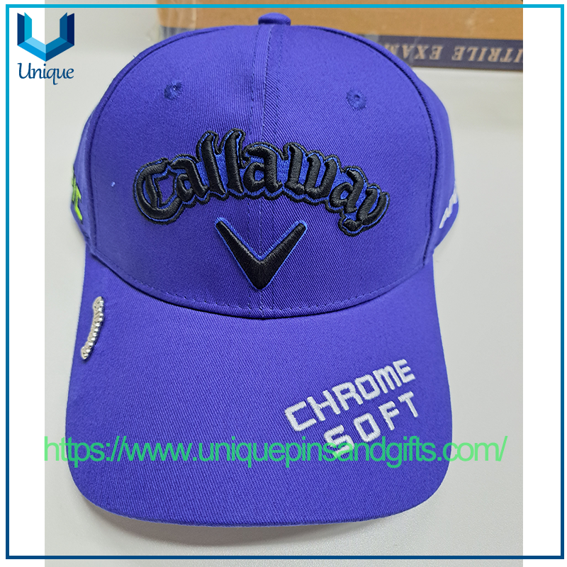 Gorra de béisbol con bordado 3D de Callaway Golf y pin de metal con logotipo
