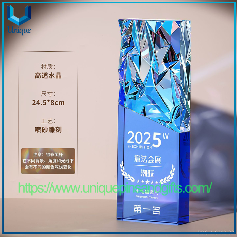 Trofeos de cristal K9 personalizados, trofeo de cristal para empleados destacados, trofeo Elite de ventas, excelente trofeo de diseñador