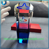 Trofeo de cristal grabado interior óptico personalizado de fábrica, trofeo de cristal K9, medalla y trofeo de premio de cristal de lujo