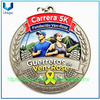 Diseño personalizado de un solo lado 3D +UV+Esmalte Puerto Rico Ven Rose Running Medal