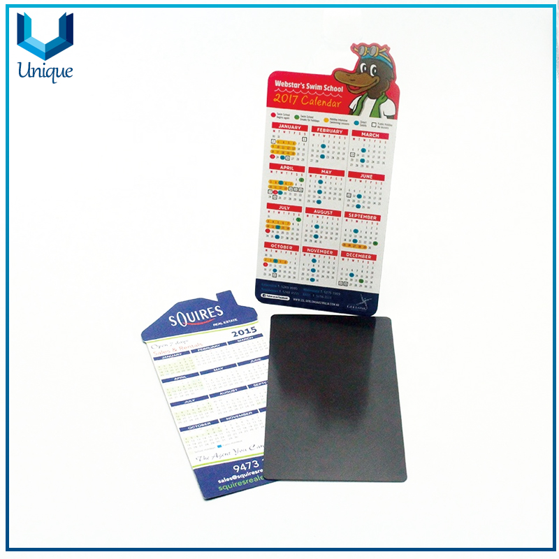 Calendario magnético personalizado con láminas de lágrimas Etiqueta engomada del refrigerador