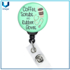 Nuevo Café Scrubs ID Wallet Porte Badge Tag Nurses 36 pulgadas Cord Cord Swing Clip Retractable Carrete de insignia