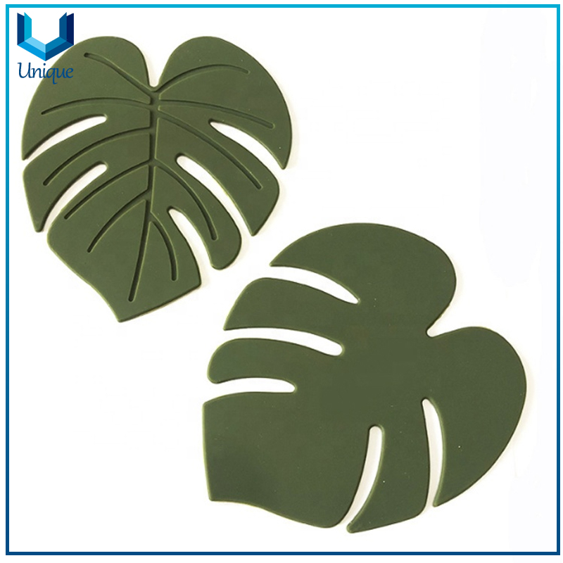 Placems y posavasos de hoja de silicona personalizados