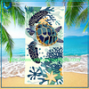 Toalla de playa de secado rápido de diseño de diseño personalizado, bolsas de toalla de playa, logotipo estampado con cordón portátil La mochila de playa puede personalizar cualquier patrón