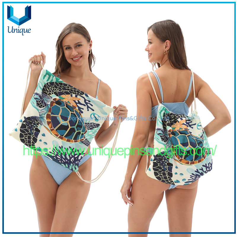 Absorbente personalizado Absorbente de secado r&aacute;pido Beach Beach Beach Beach Beach Beach Beach Beach Beach Beach Beach Beach Beach Toalla, bolsa de toalla de playa, logotipo de cord&oacute;n estampado mochila de playa port&aacute;til (2) 