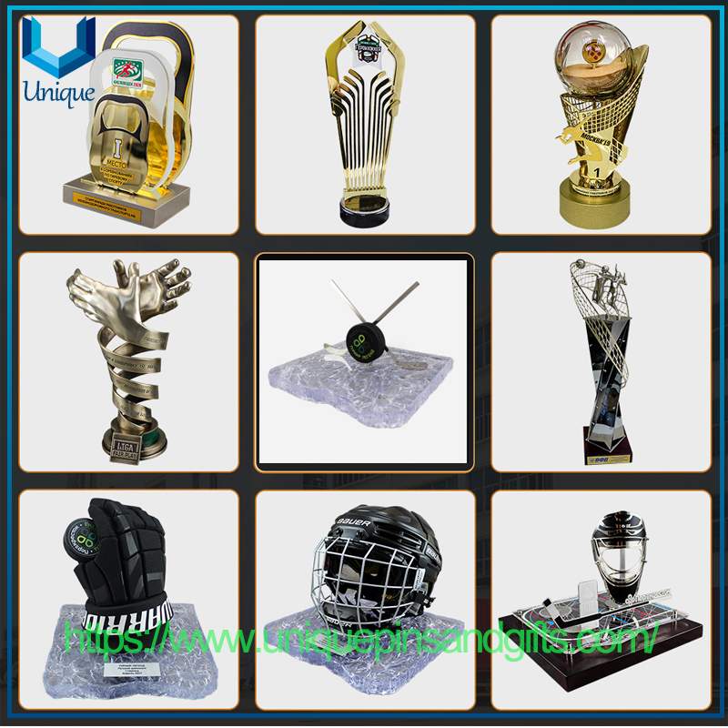 Trofeo de deportes creativos de dise&ntilde;o de metal personalizado de 