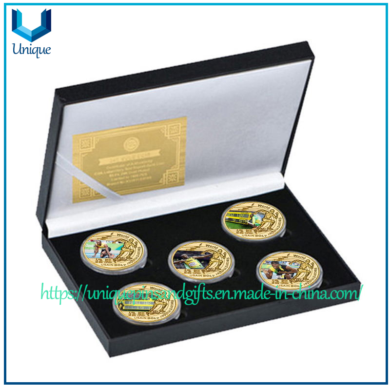 Moneda de medalla deportiva chapada en oro de dise&ntilde;o personalizado 202306012