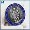 Diseño personalizado, moneda de policía del ángel de Missouri de EE. UU. con revestimiento de níquel de 2,25 pulgadas, fabricante de monedas de desafío personalizadas