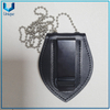 Insignia de metal de la policía de Nigeria con revestimiento de dos tonos en oro 3D y níquel de diseño personalizado de alta calidad con soporte de cuero de vaca con cadena de bolas y clip para cinturón