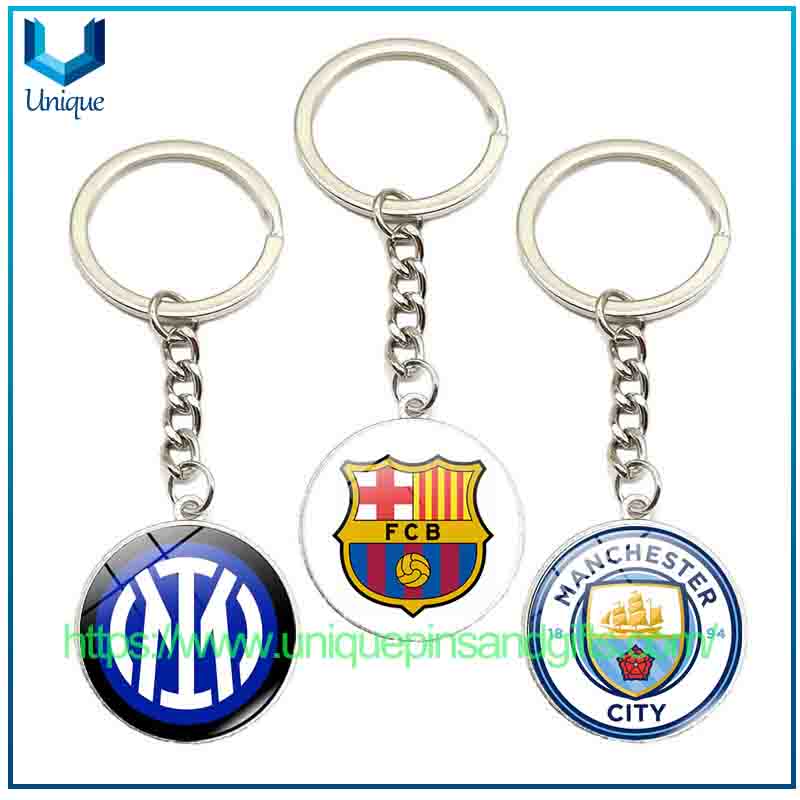 Llaveros de diamantes con logotipo de equipo de fútbol personalizados, colgantes para la Serie A italiana, La Liga española, la Bundesliga alemana, la Premier League inglesa y la Ligue 1 francesa