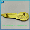 Cree la broche del Pin para requisitos particulares de la solapa de la insignia del chapado en oro 3D, insignia griega del piloto de la fuerza aérea
