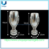 Trofeo de fútbol de Supercopa de diseño personalizado, gran decoración chapada en oro y plata, trofeo de recuerdo para fanáticos