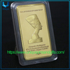 Personalizar Diseño Moneda Conmemorativa del Faraón Egipcio Moneda Cuadrada Chapada en Oro/Plata Moneda de Oro de la Civilización Antigua Mundial Medalla Conmemorativa de Barra de Oro Moneda Espejo de Moneda Extranjera Aien