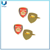 Pin de impresión de desplazamiento de fútbol al por mayor, insignias impresas con epoxy, matriculada el marcador del logotipo del equipaje, la insignia del logotipo del equipaje