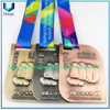 Medalla de metal deportiva en 3D por encargo Medalla militar de bronce dorado y plateado Judo Taekwondo Correr Maratón Fútbol Baloncesto Karate Medallas personalizadas con cinta