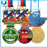 Medallón de premio militar de esmalte 3D de metal personalizado de fábrica Medallón de oro Karate Fútbol Fútbol Run Finisher Maratón Carrera Carrera Maratón Deporte Medalla personalizada con cinta
