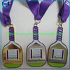 Medalla Pickleball de bronce, oro, plata y diseño personalizado de alta calidad con cordón de impresión