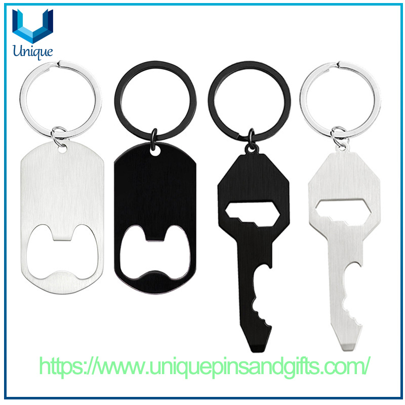 Llavero personalizado con forma de llave, regalo promocional, monedas de recuerdo, barra de cerveza de metal, sacacorchos para vino, abridor de botellas, llavero de metal