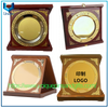 Nuevo Placa de medalla exquisita, placa de madera en blanco, placa dorada, placa plegable de madera 