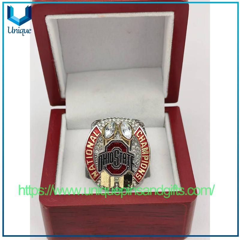 Personalizar el nuevo anillo de dedo del campeón del campeonato de la NCAA Anillo de dedo del campeón de la conferencia de los Buckeyes del estado de Ohio