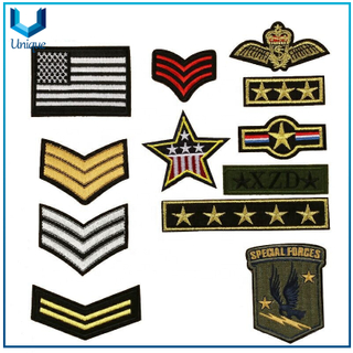 Insignia de policía de tela personalizada, correa de bordado de la policía de bordado para uniforme de prendas de vestir, parches de bordado de alta calidad para accesorios