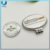 Accesorios de golf de alta calidad, marca de balanceo de esmalte duro con logotipo + marcador de bola en conjunto, personalice Clip de Cap de Metal de Golf de Cloisonne de Cloisonne +