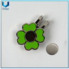 Personalice los accesorios de golf, regalos de recuerdo de golf, hatclip de golf de metal con esmalte suave con imán, ballmarker hatclips