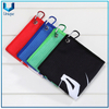 Toalla de golf de waffle de microfibra con logotipo personalizado con carabiner, bordado / toalla de golf del logotipo de Prihnting para regalos promocionales