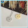 Diseño personalizado 925 Charm de plata esterlina Colgante de la moneda, Fábrica Custom Holdolkout Necklace con chapado en oro