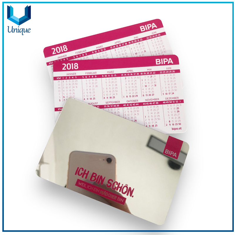 Tarjeta de visita de pl&aacute;stico espejo-2 