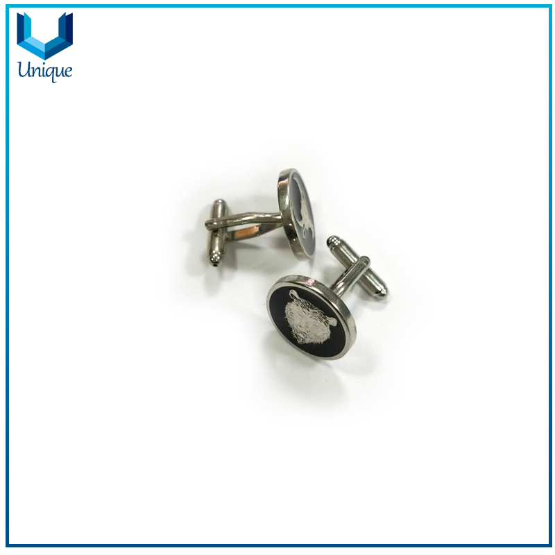 Gemelo de león 3D, gemelos de la cabeza de vaca 3D, personalice el mancorte de metal para la decoración de la prenda, el ejército / de bodas Pin Pin Gemblink Regalos