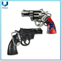Personalice la hebilla de metal de la pistola 3D, personalice la hebilla de la cinturón de esmalte de la aleación de zinc, la raza de la raza de la manera de la carrera de honor de los regalos de souvenir