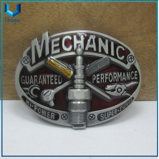 Hebilla de estilo mecánico, hebilla de herramientas de llave 3d, hebilla de metal de moda para corporativos, escuela, regalos militares