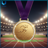 Medallas de metal personalizadas para eventos deportivos Medallas de la Copa del Mundo Medallas olímpicas Medallas de bronce doradas y plateadas de alta gama