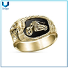 Anillo de montar a caballo gratis anillo de motocicletas negro grabado eagle pico y estrellas y rayas patrón de joyería punk