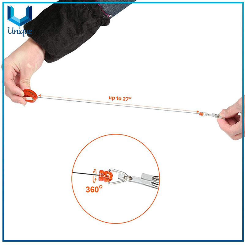 Colores surtidos Embalaje personalizado Carcasa de plástico Retráctil Reestructle Treeles Carabiner Reel Clip en las teclas del titular de la identificación