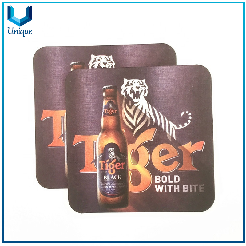 Costa de papel de cerveza personalizada ecológica