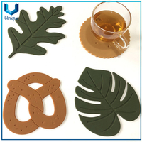 Placems y posavasos de hoja de silicona personalizados