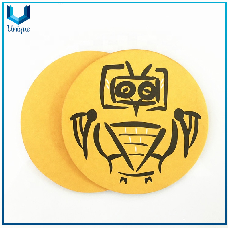 Costa de papel de cerveza personalizada ecológica