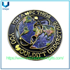LOGO Customizado personalizado 3D Aley Desafío de aleación de zinc monedera WPC Coin Coin Spinner Coin