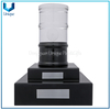 El trofeo más nuevo del premio Crystal Sky Scraper para la decoración de la mesa de oficina, soporte del premio del barril de aceite