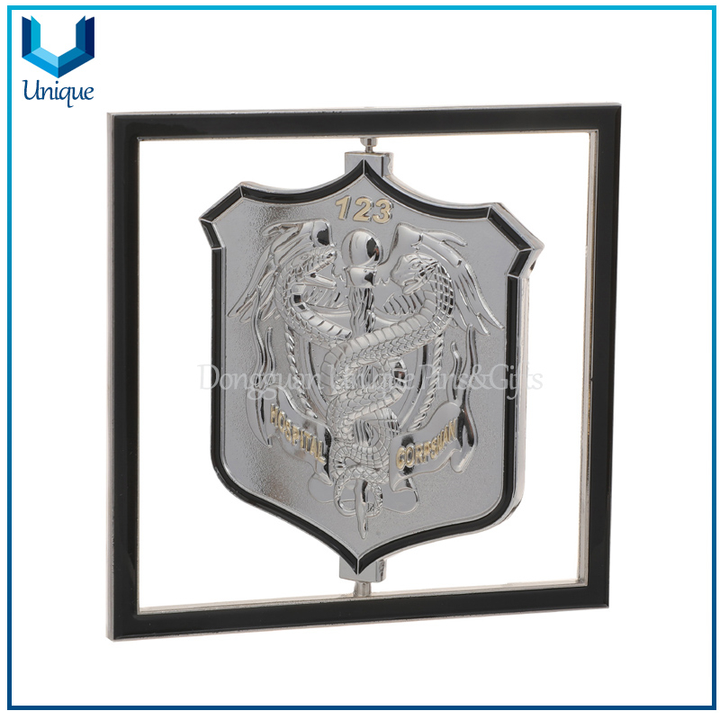 Moneda giratoria personalizada, moneda de desafío médico de dos tonos 3D de 3,5 pulgadas, moneda de medalla de premio