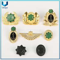 Insignia de hombro de metal personalizada, huéspedes de hombro de la policía militar