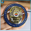 Personalice la moneda conmemorativa del diseño, moneda de la policía 3D, oro / plata Moneda de la medalla militar plateada de dos tonos, moneda de esmalte suave para honrar