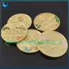 Monedas conmemorativas del zodiaco 3D de diseño personalizado de alta calidad, lugares escénicos/museo/organización nacional/militar/policía/monedas conmemorativas de metal deportivas