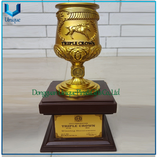 Trofeo Phillipine de cobre de alta calidad, 15 alturas, hecho a medida, con base y caja de madera